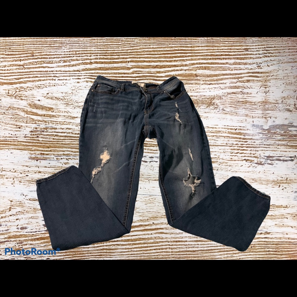 Distressed jeans